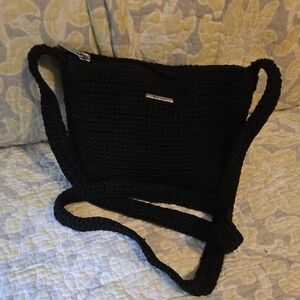 The Sak Black Crochet crossbody Bag